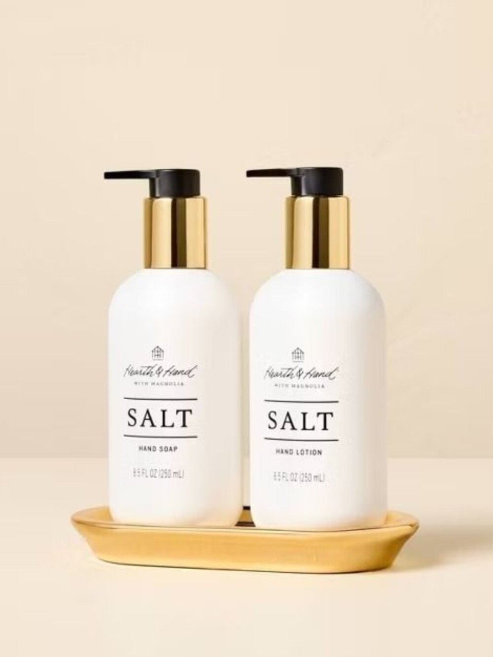 8.5 oz Salt Scented Hand Soap & Lotion Gift Set 2pc - Hearth & Hand Magnolia